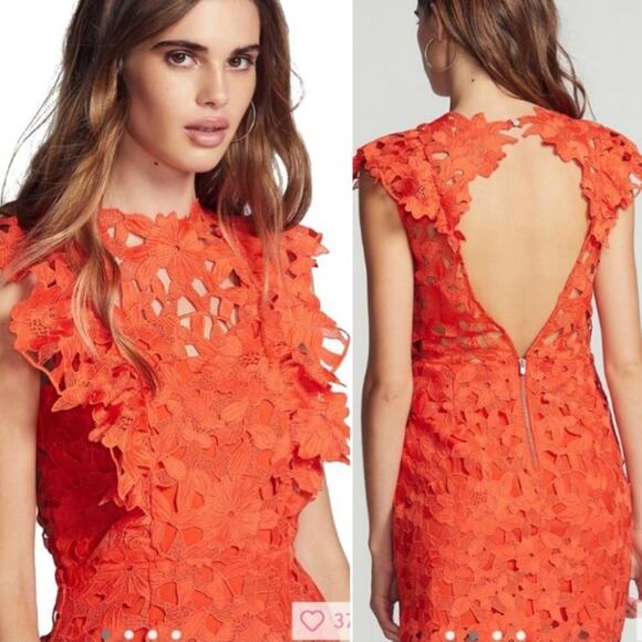 Saylor x Free People Belle Lace Shift Mini Dress - Picture 1 of 10